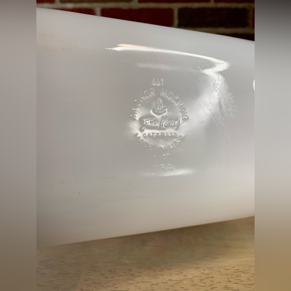 441 Anchor Hocking Fire King Original Plain White Milk Glass Bread Loaf Pan - Picture 7 of 7